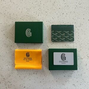 Goyard Green Card Holder/Wallet